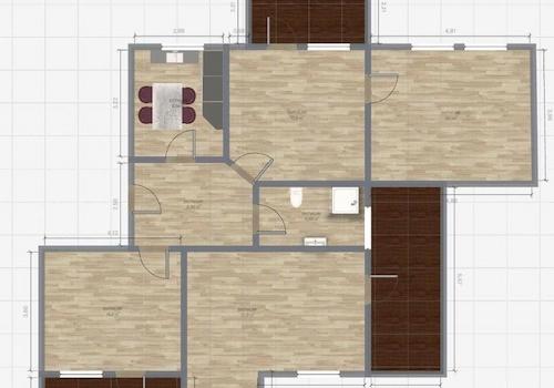 Grundriss mit Maßen