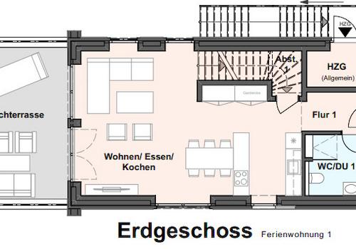 Grundriss EG WE1