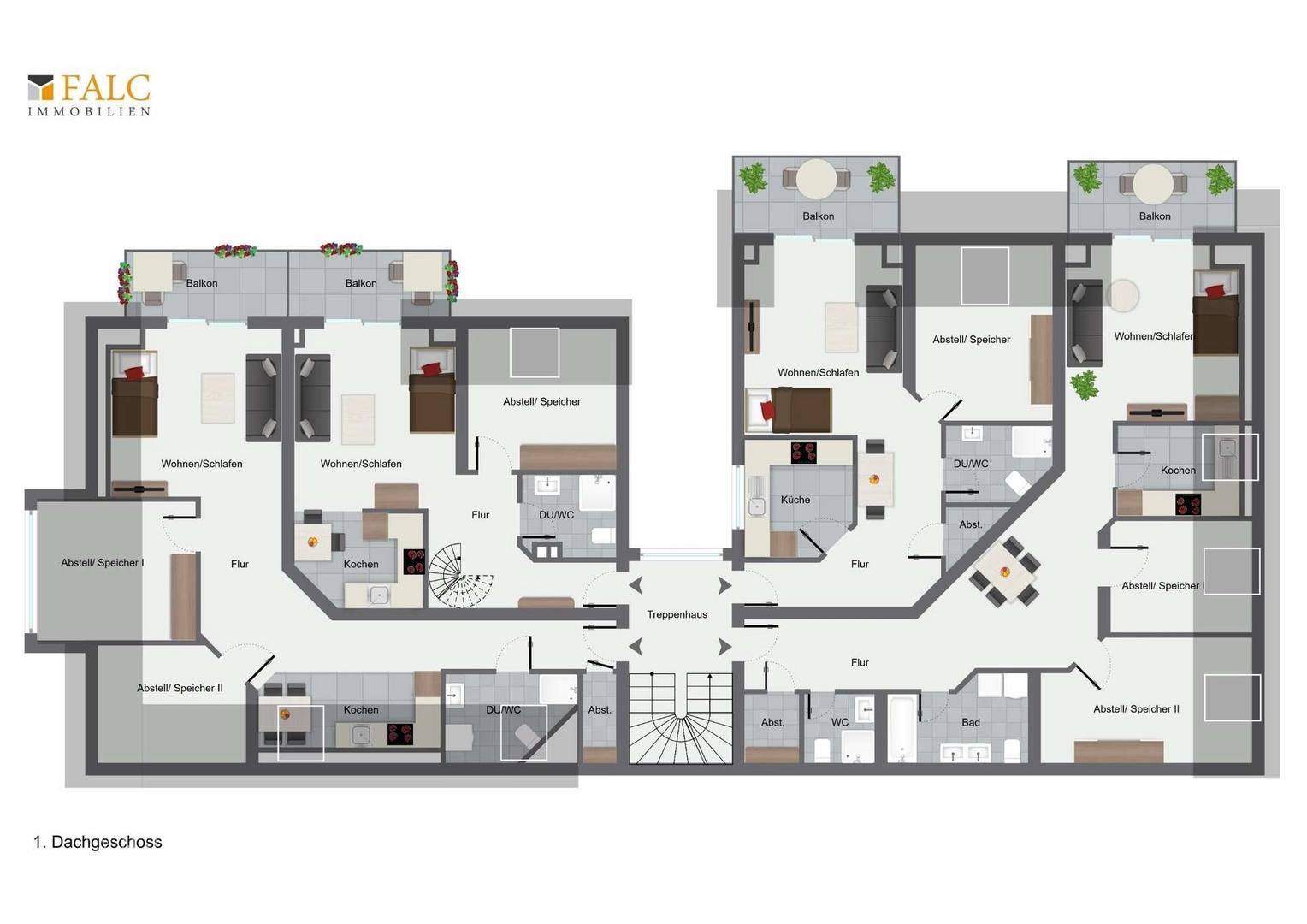 Grundriss Wohnhaus Dachgeschoss
