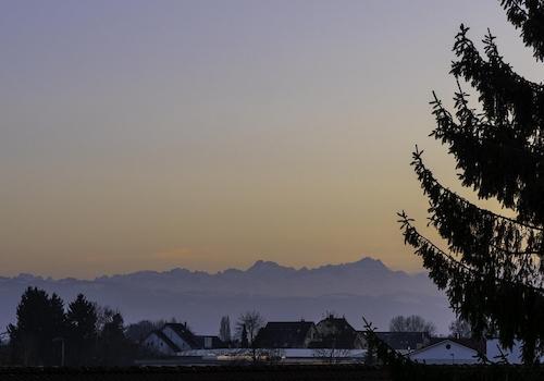 Sicht aus dem Dachgeschoss