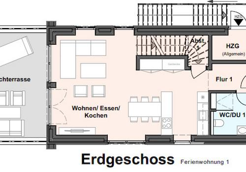 Grundriss EG WE1