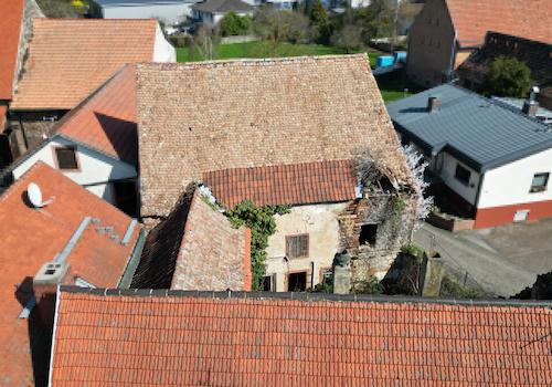 Ansicht Dächer Haus & Scheune