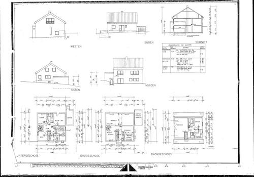 Grundrisse Schnitt Ansichten