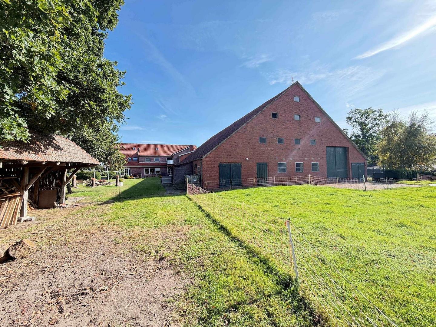 Blick auf die Scheune