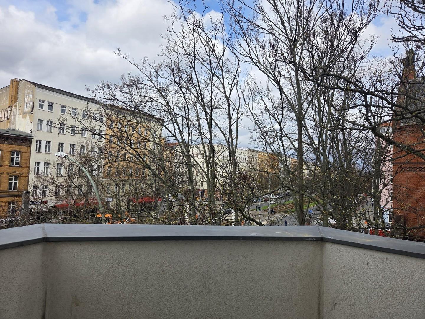 Blick vom Balkon