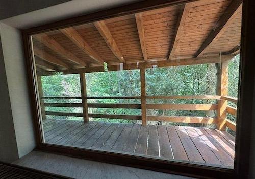 Blick auf dem Balkon