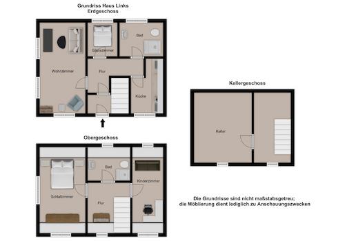Grundriss Haus Links