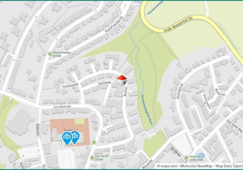 Kartenausschnitt Bachstraße