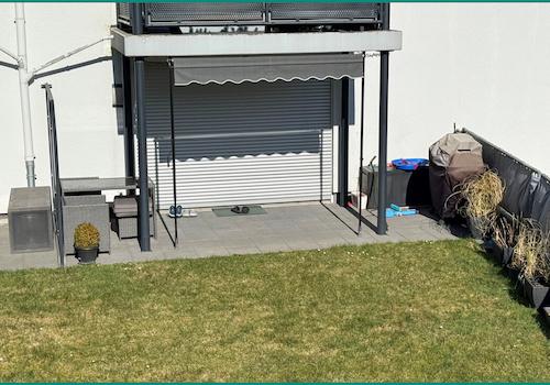 Sonnenterasse mit Markise und Südausrichtung