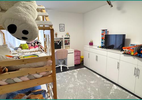 Das Elternschlafzimmer wird heute...