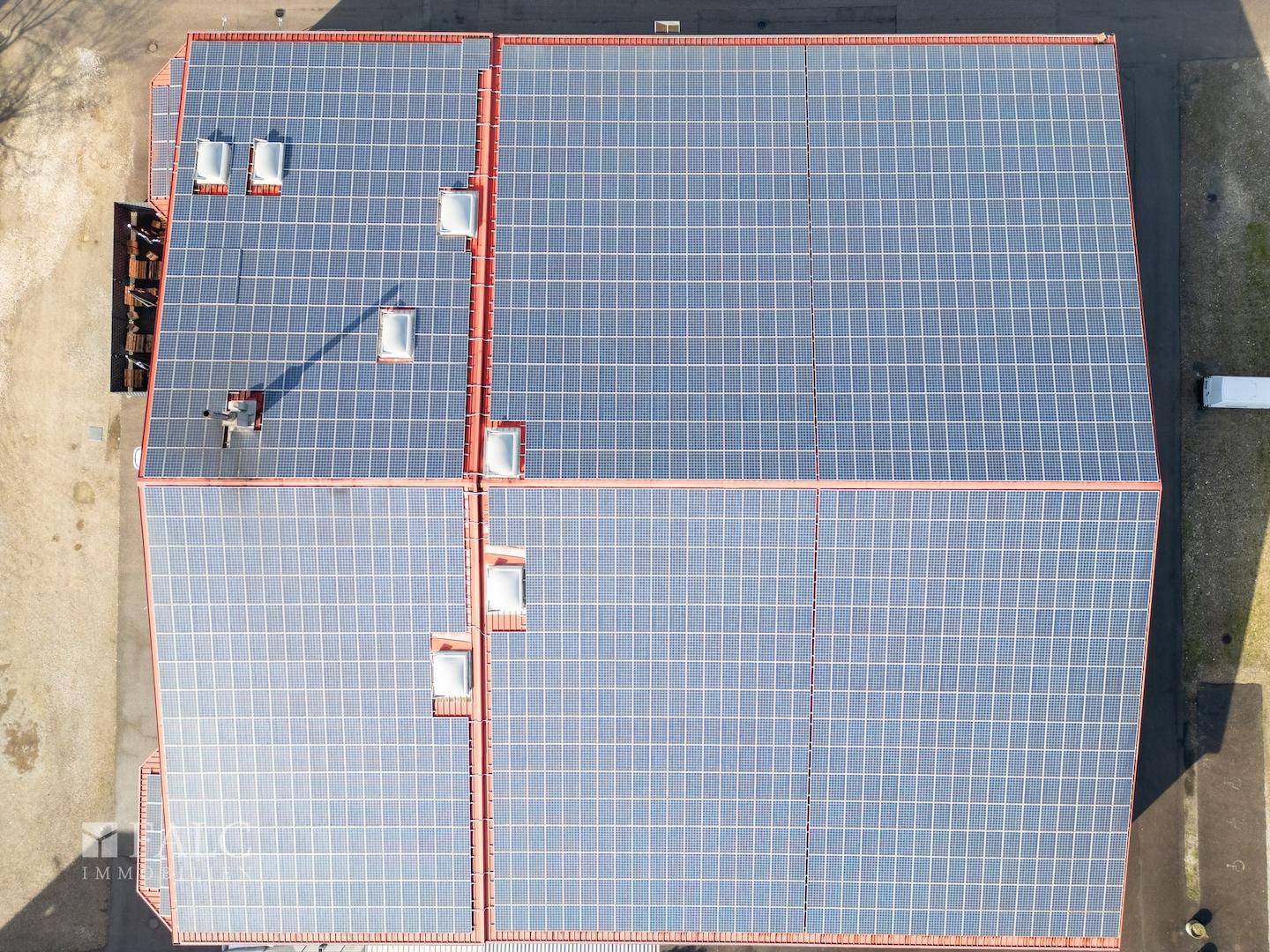 Dach mit PV-Anlage