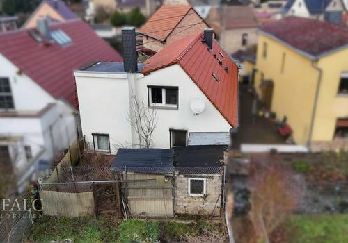 Drohne Rück-Gebäude