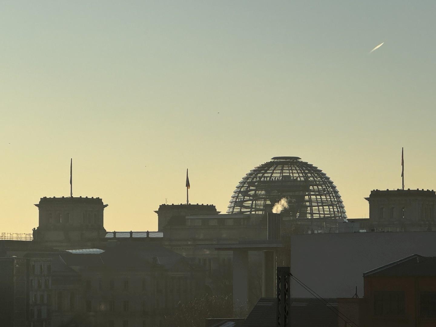 Sicht vom Balkon/ Reichstag