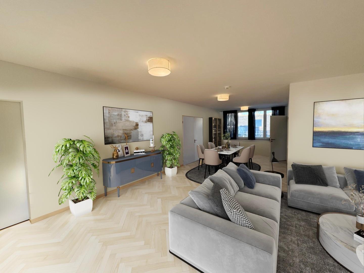 Wohnesszimmer visualisiert