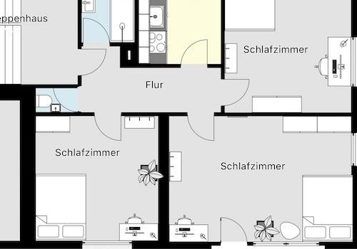 Grundriss 1. Obergeschoss