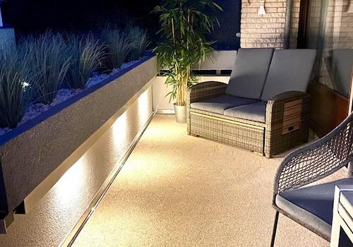 Abenstimmung auf dem Balkon