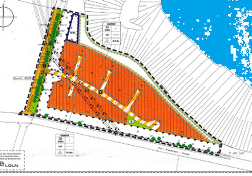 Lageskizze Baugebiet Kreidesee