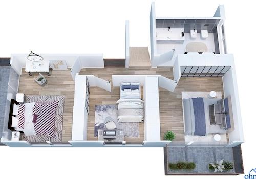 3D Grundriss OG  (Planung)