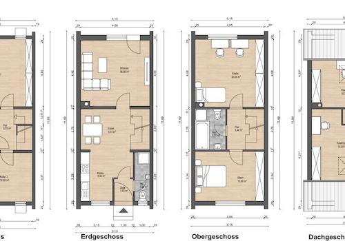Grundrisse bemaßt u. optimiert RMH Reppenstedt