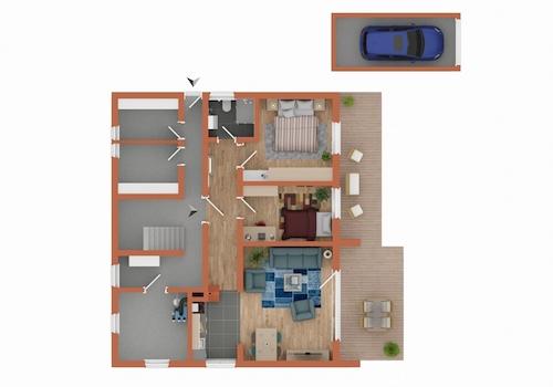 untere Etage (wird frei)