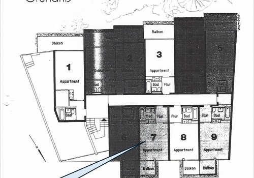Grundriss der 1ten Etage 