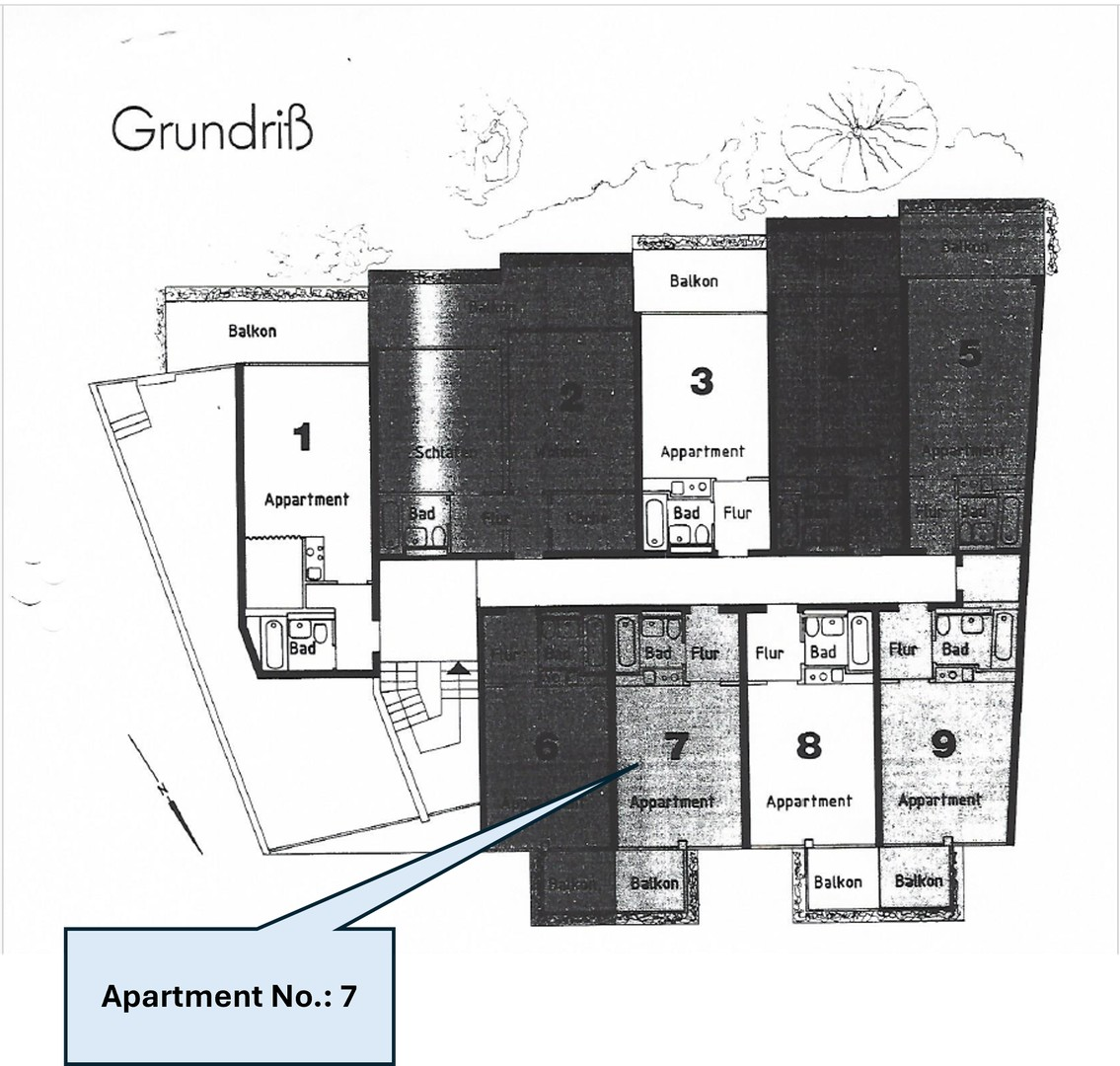 Grundriss der 1ten Etage 