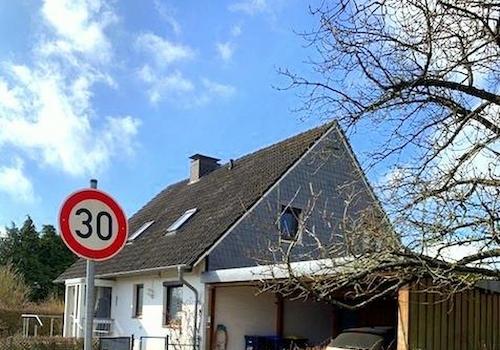 Verkehrsberuhigt - Straßenende