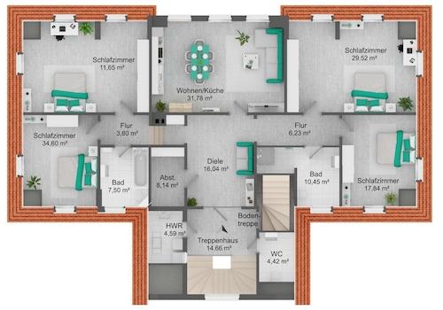 Dachgeschoss Grundriss