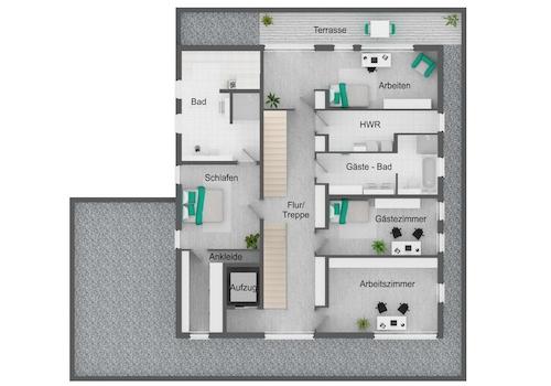 Grundriss - 1. Ebene