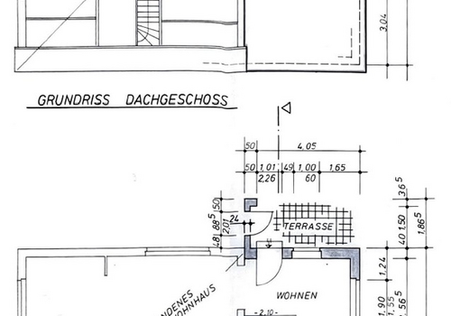 Anbau mit akt. Raumaufteilung