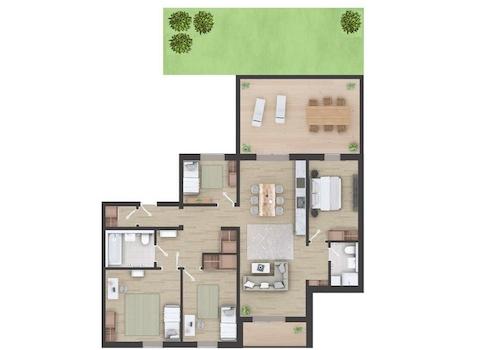 Grundriss - ca. 146 m² Wfl. 
