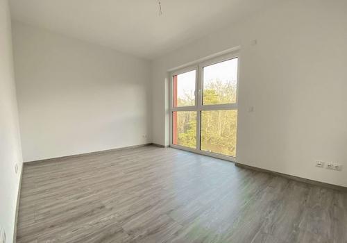 Schlafzimmer mit Blick ins Grüne