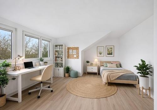 Schlafzimmer DG visualisiert