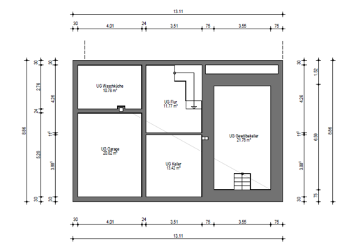 Grundriss Untergeschoss
