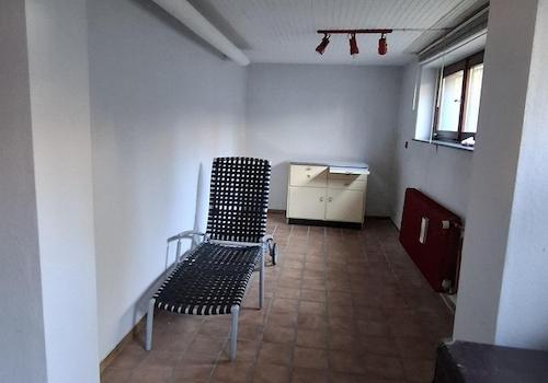 gut belichteter Keller beheizt