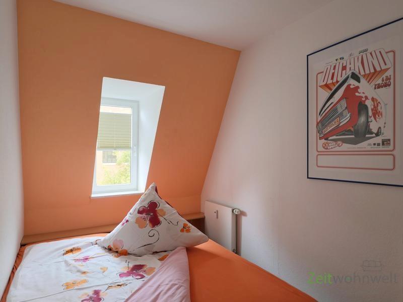 Blick ins kleine Schlafzimmer