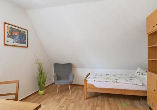 Blick ins linke Schlafzimmer