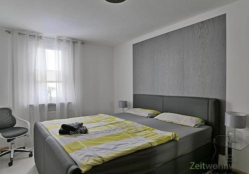 Blick ins Schlafzimmer