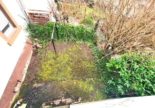 ein Blick auf die Terrasse