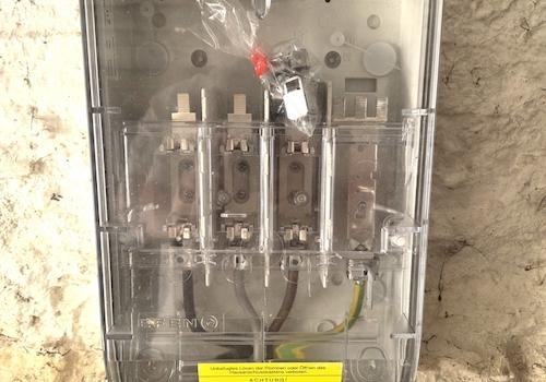 Erdkabel, noch anzuschließen