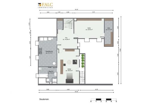 Grundriss Souterrain