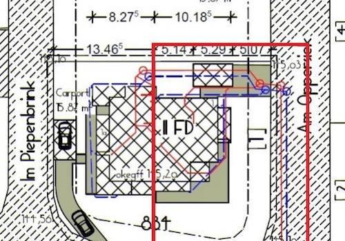 Lageplan rechtes Haus