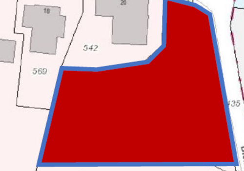 beispielhafte Grundstücksteilung