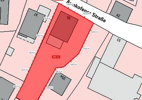 Grundstück 896m²