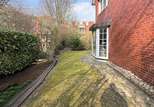 Garten Seitenansicht