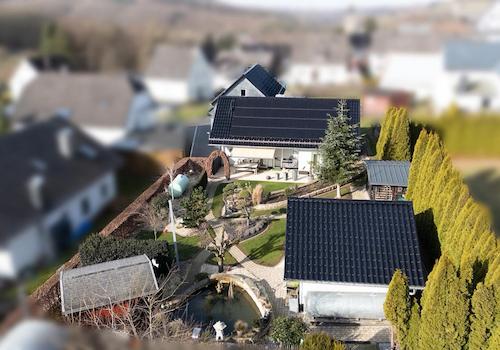 Vogelperpektive Garten