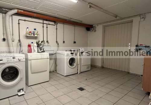 Waschkeller mit Gartenzugang