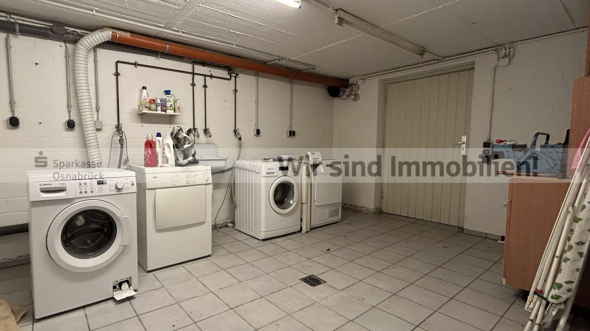 Waschkeller mit Gartenzugang