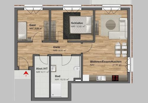 Wohnung 3 selbst bearbeitet