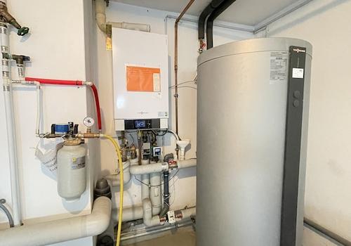 Modernisierte Gasheizung mit WW-Speicher